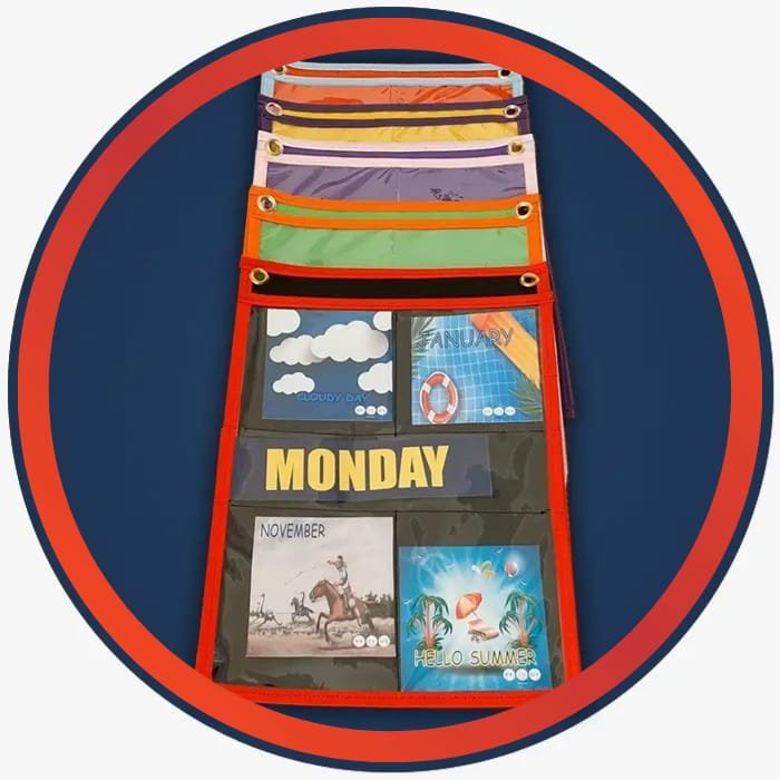 CALENDAR & WEATHER POCKET CHART - Imagen 4